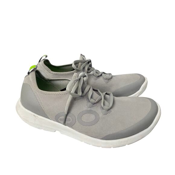 OOFOS OOmg Sport LS Comfort Recovery Mens Size 11 Gray White Lace Up Shoes main image 4